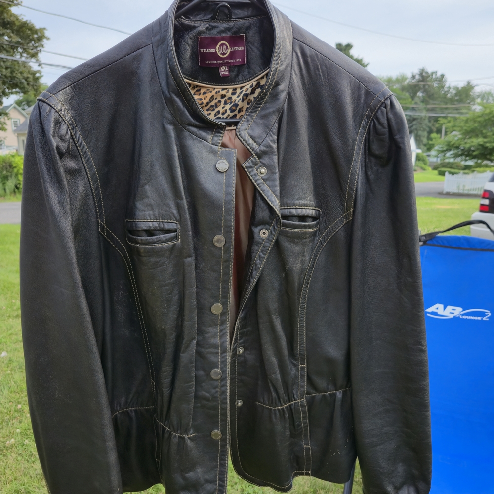 Wilsons Leather Black Jacket